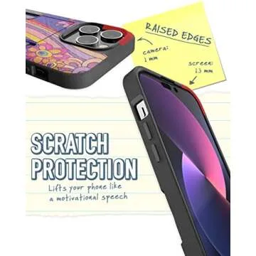Smartish® iPhone 14 Pro Max Wallet Case - Wallet Slayer Vol. 2 [Slim/Protective] Credit Card Holder w/Kickstand Drop Tested Hidden Card Slot Compatible w/Apple iPhone 14 Pro Max - Groovy, Baby