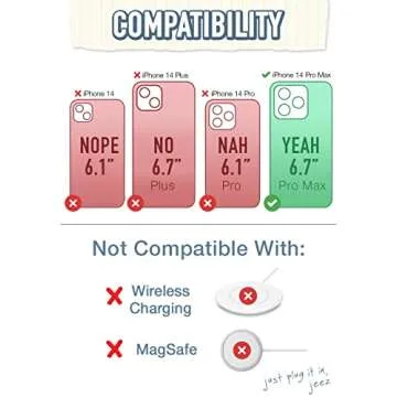 Smartish® iPhone 14 Pro Max Wallet Case - Wallet Slayer Vol. 2 [Slim/Protective] Credit Card Holder w/Kickstand Drop Tested Hidden Card Slot Compatible w/Apple iPhone 14 Pro Max - Groovy, Baby