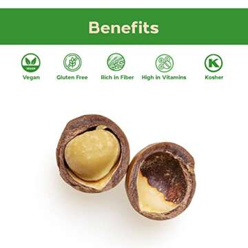 Sincerely Nuts - Raw Macadamia Nuts (3Lb Bag) | Delicious Buttery Flavor Perfect for Snacking | Kosher, Gluten Free & High in Fiber | Keto, Vegan, Paleo