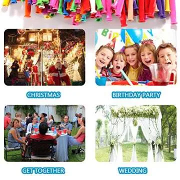 Maylai 100 Pack Balloon Animal Kit with Pump
