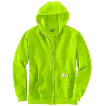 Carhartt Midweight Full-Zip Sweatshirt in Brite Lime