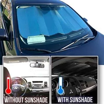 Big Hippo Jumbo Sun Shade - Keep Your Car Cool Easily