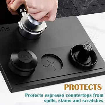 PUSEE Espresso Tamping Mat for Barista Home Use