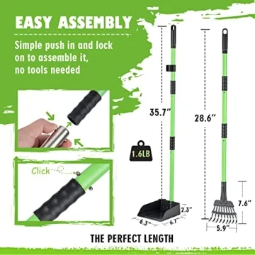MXF Pooper Scooper Set for Easy Pet Clean Up