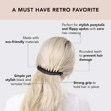 Kitsch Banana Hair Clips - Stylish & Durable for All Hair Types