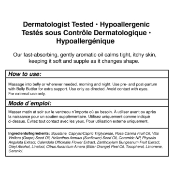 Pipette Belly Oil for Stretch Marks and Skin Hydration