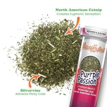 Meowijuana | Catnip Bottle Bundle | Purrple Passion, Whisker Tickler and Paw Natural OG | Premium Organic Catnip | Grown in North America | Perfect for Cat Toys | Fresh Catnip for Extended Playtime