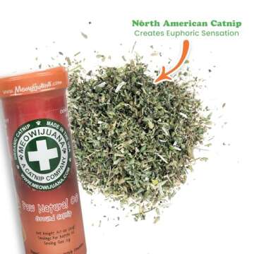 Meowijuana | Catnip Bottle Bundle | Purrple Passion, Whisker Tickler and Paw Natural OG | Premium Organic Catnip | Grown in North America | Perfect for Cat Toys | Fresh Catnip for Extended Playtime