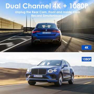 3 Channel Dash Cam with 2K Video and WiFi Control