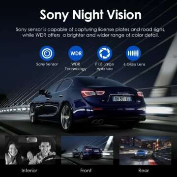 3 Channel Dash Cam with 2K Video and WiFi Control