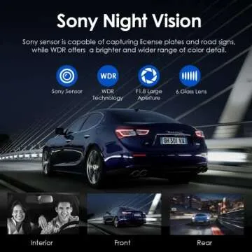 3 Channel Dash Cam with 2K Video and WiFi Control