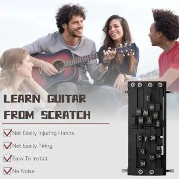 Guitar Chord Presser, Guitar Aid Chords Trainer for Beginners, Guitar Assisted Tool Guitar Starter L...