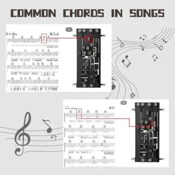 Guitar Chord Presser, Guitar Aid Chords Trainer for Beginners, Guitar Assisted Tool Guitar Starter Learning Tools Essential Guitar Accessories for Beginners Friends Gifts