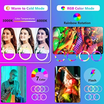 Eicaus 12" RGB Ring Light With Tripod - Perfect Lighting Solution