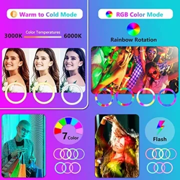 Eicaus 12" RGB Ring Light With Tripod - Perfect Lighting Solution