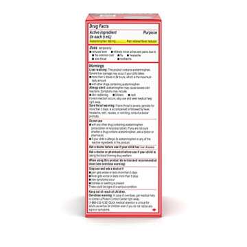 Tylenol Children's Pain Reliever Liquid Cherry Flavor 4 Oz