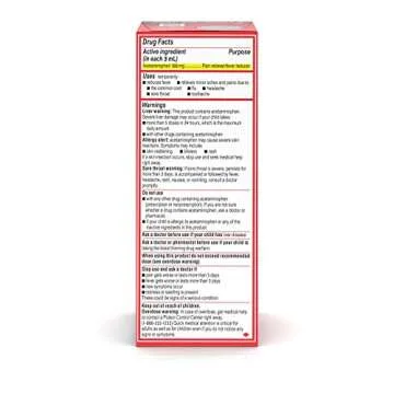 Tylenol Children's Pain Reliever Liquid Cherry Flavor 4 Oz