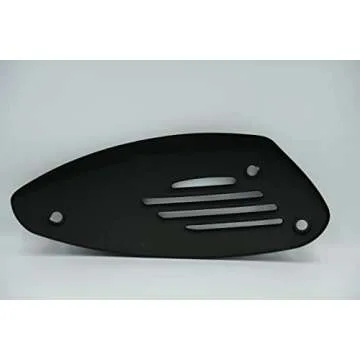 Vespa Genuine OEM Exhaust Heat Shield for Vespa GTS and Vespa GTV(125-300cc), 1A0093125, 1A0093126(Black)