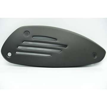 Vespa Genuine OEM Exhaust Heat Shield for Vespa GTS and Vespa GTV(125-300cc), 1A0093125, 1A0093126(Black)