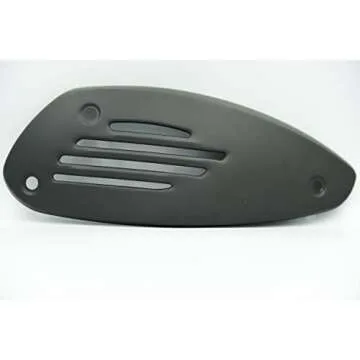 Vespa Genuine OEM Exhaust Heat Shield for Vespa GTS and Vespa GTV(125-300cc), 1A0093125, 1A0093126(Black)