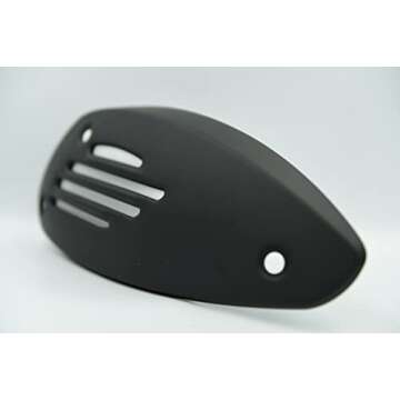 Vespa Genuine OEM Exhaust Heat Shield for Vespa GTS and Vespa GTV(125-300cc), 1A0093125, 1A0093126(Black)