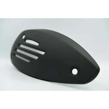 Vespa Genuine OEM Exhaust Heat Shield for Vespa GTS and Vespa GTV(125-300cc), 1A0093125, 1A0093126(Black)