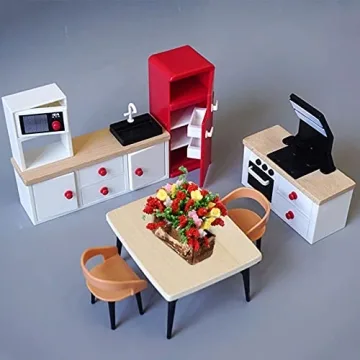 GOUHRRY Flower Bonsai Plant Dollhouse Accessories 1:12 Miniatures