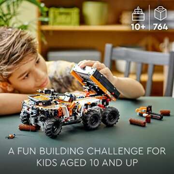 LEGO Technic All-Terrain Vehicle 42139, 6-Wheeled Off Roader Model Truck Toy, ATV Construction Set, ...