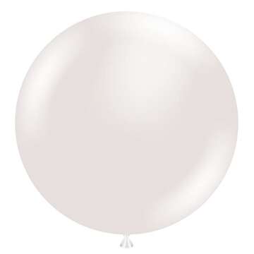 Tuff Tex Sugar Latex Party Balloons, 17", Pearl White