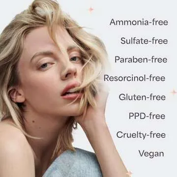 Hally Hair Color Cloud Hair Dye (Atomic Blonde) - Demi-Permanent Foam Hair Color for Women & Men - Mess-Free & Long-Lasting Hair Dye Kit, Hair Coloring Products Wash Out in 4-6 Weeks, Vegan