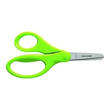 Fiskars 5" Blunt-Tip Scissors for Kids 4+ - Scissors for School or Crafting - Back to School Supplies - Color May Vary