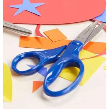 Fiskars 5" Blunt-Tip Scissors for Kids 4+ - Scissors for School or Crafting - Back to School Supplies - Color May Vary