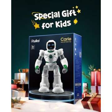 Ruko 1088 Large Robot Toys for Kids, Voice and App Control, Smart Remote Control Carle Robots, Progr...