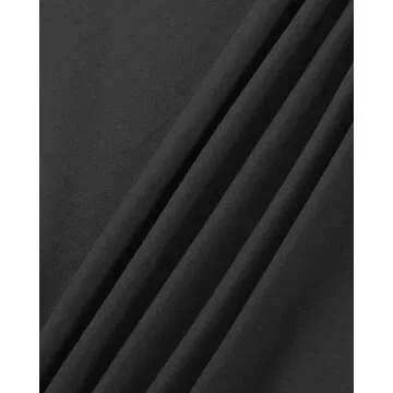 KILIG Women's V Neck Sleeveless Casual Summer Sundresses Asymmetrical Solid Long Maxi Dresses(Black,Small)