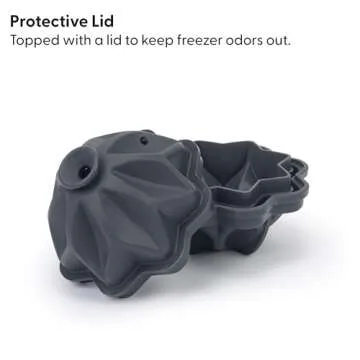 W&P Design Ripple Single Ice Mold, Perfect Etched Sphere, Slow Melting for Whiskey and Cocktails, Food Grade Premium Silicone, Dishwasher Safe, BPA Free