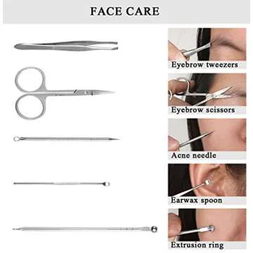 Esup 16-in-1 Manicure Pedicure Kit with Travel Case