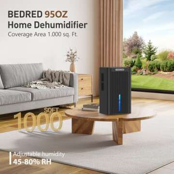 Dehumidifier - 95OZ Powerful & Stylish Humidity Control