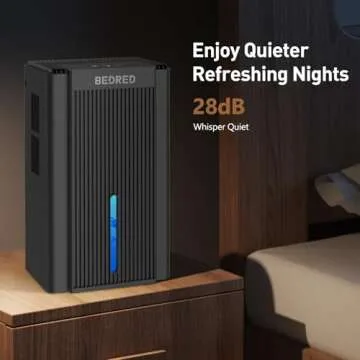 95OZ Dehumidifier for Home - Quiet & Stylish Ambient Light