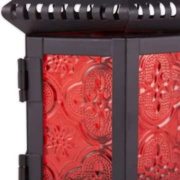 Accent Plus Moroccan Style Candle Lantern for Home Decor