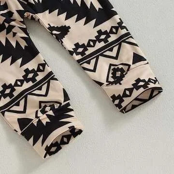 Adorable CIYCUIT Baby Girl Western Outfit Set for 0-24 Months