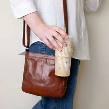 Birchland Ribbed Glass Iced Coffee Cups Set Of 2