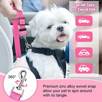 BWOGUE Pet Seat Belts for Safe Travel with Pets
