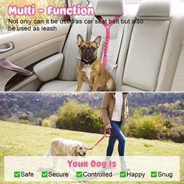 BWOGUE Pet Seat Belts for Safe Travel with Pets