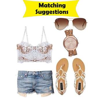 LINGERLOVE Lingerie for Women Floral Lace Bralette Sexy Eyelash Tank Tops Cami Top Everyday Bra White