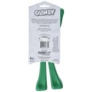 Multipet Gumby Latex Dog Toy - Squeaky Dog Toy for All Dogs - Easy-to-Clean Latex Dog Squeaky Toys - Latex Dog Toys for Cuddling, Chewing & Playing - Cute Pet Toy (9", Green)