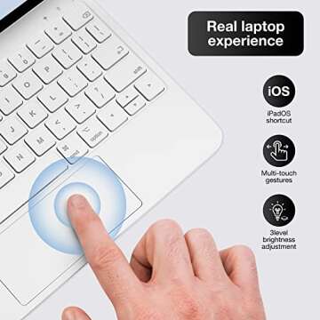 QUARK iPad Pro/Air Floating Keyboard Case with Trackpad