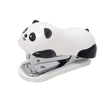 Honbay Mini Cute Panda Stapler Set for Fun Organization