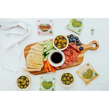 OLOVES Natural Whole Pitted Olives | 12 Pack Variety | Basil & Garlic, Chili & Oregano, Lemon & Rosemary, Chili & Garlic | Vegan, Kosher, Gluten Free + Keto Friendly Healthy Snacks