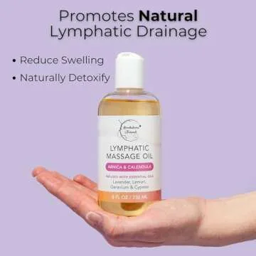 Premium Lymphatic Massage Oil with Arnica & Lavender 8oz