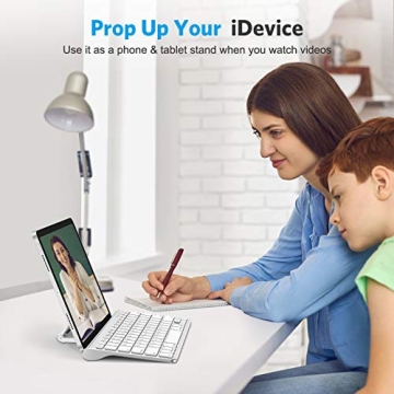 OMOTON Bluetooth Keyboard with Sliding Stand for iPhones